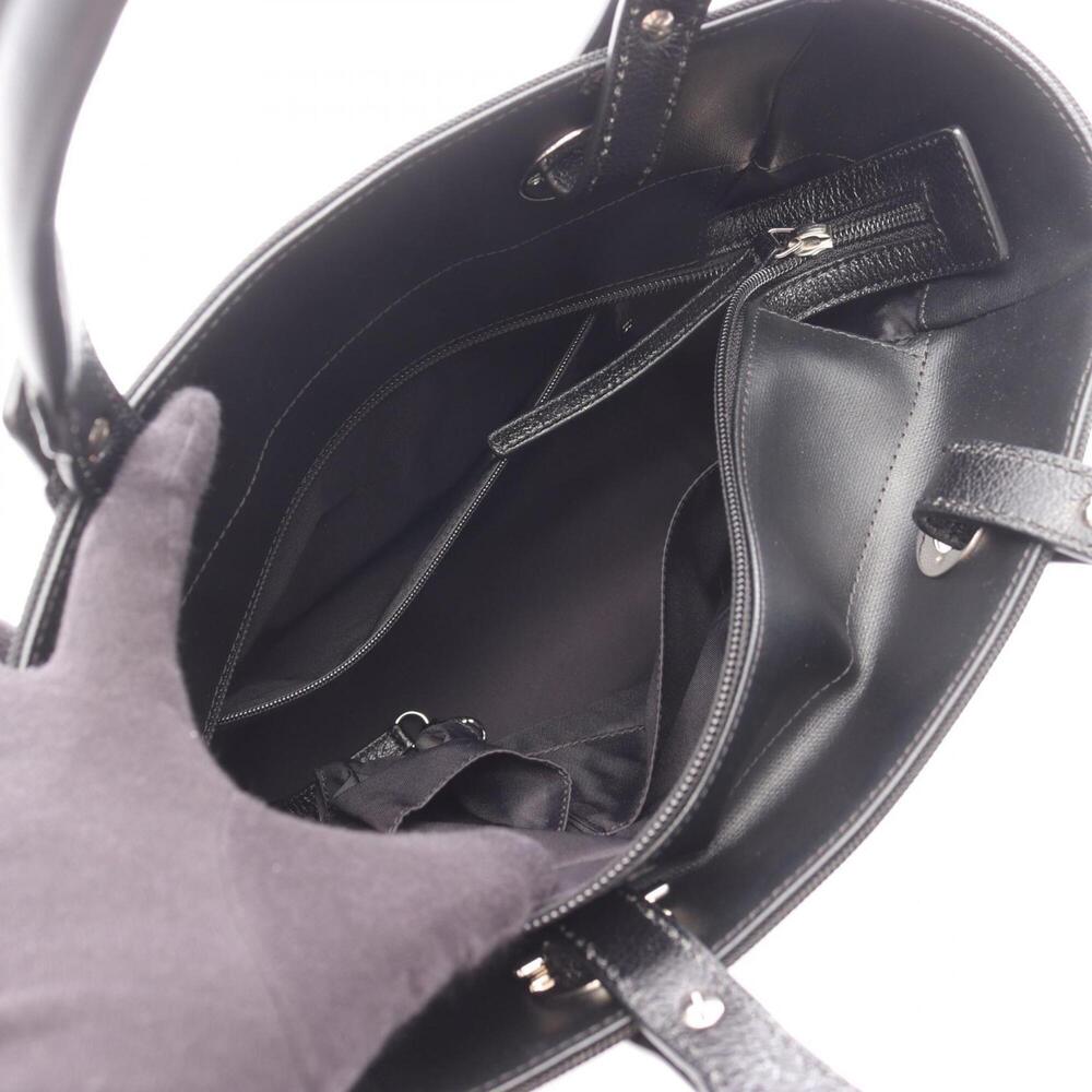 CHANEL Black Leather Tote Bag - Picture 3 of 8